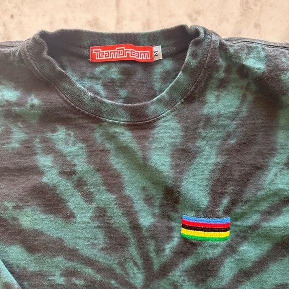 Team Dream emerald tie-dye long sleeve heavyweight shirt. Size M - Picture 2 of 4